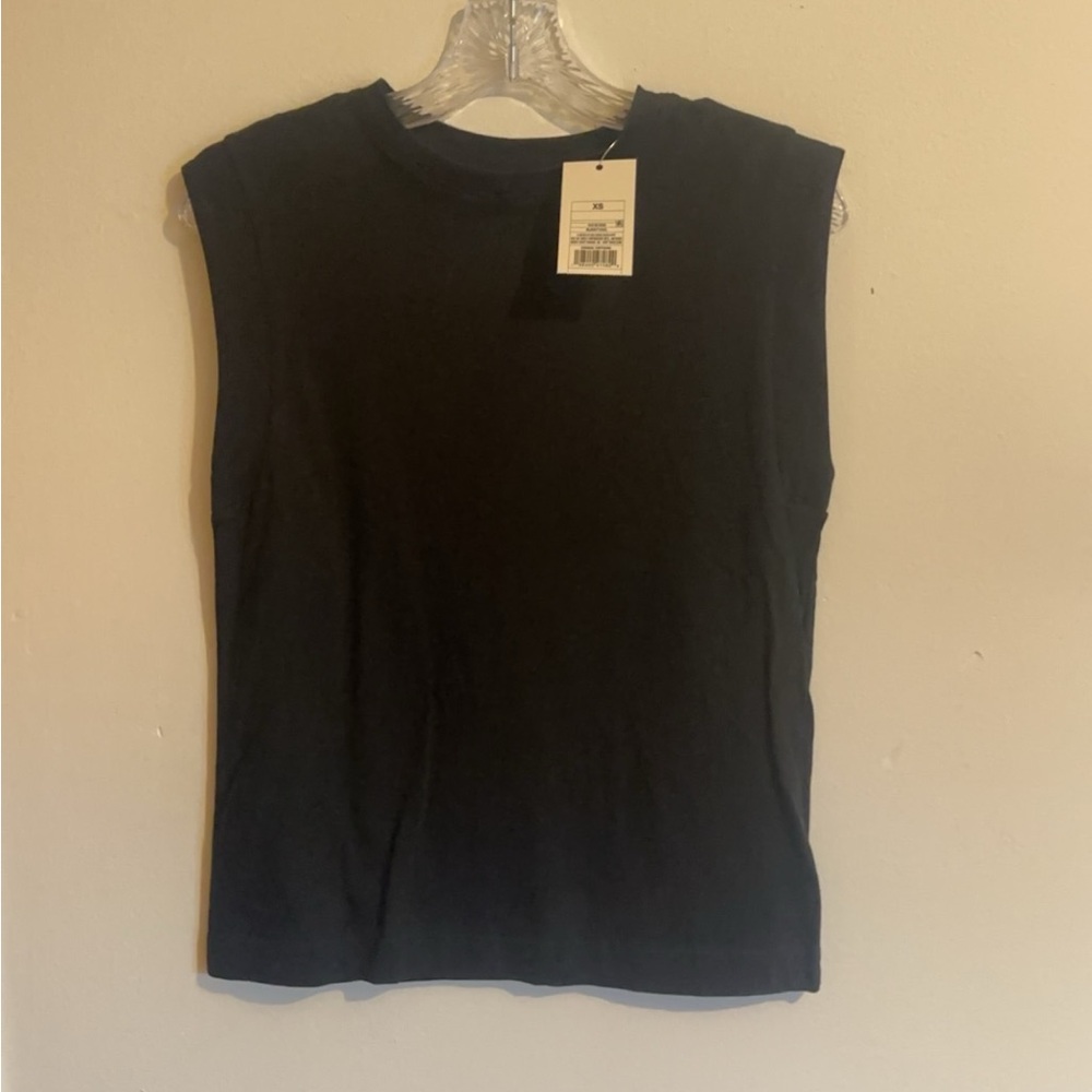 a new day Black Muscle Tee